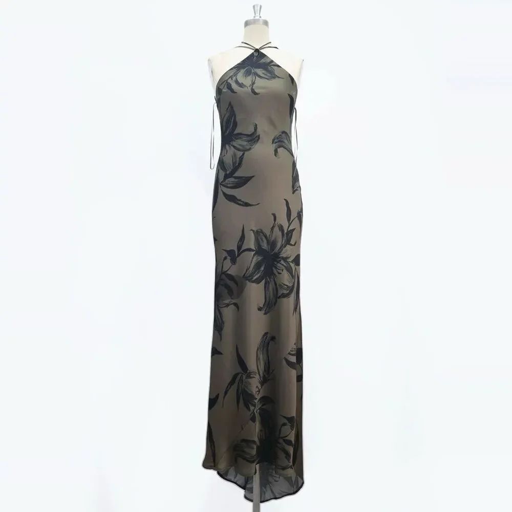 NWOT REFORMATION Zinna Satin Dress in isadora Evening Gown, size US2 & 4 - Picture 6 of 15